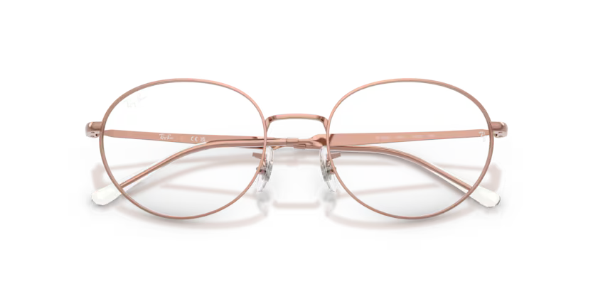 Ray-Ban 0RX6558 2943 Copper Metal Oval Optical Eyeglasses Frame
