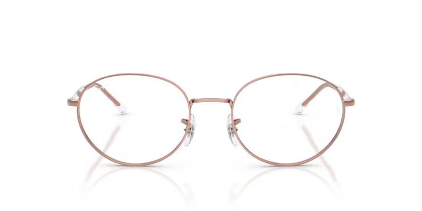 Ray-Ban 0RX6558 2943 Copper Metal Oval Optical Eyeglasses Frame