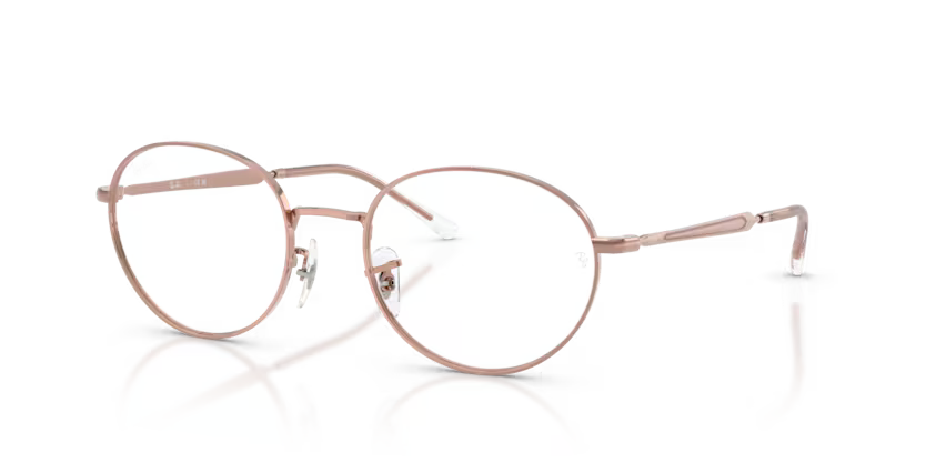 Ray-Ban 0RX6558 2943 Copper Metal Oval Optical Eyeglasses Frame