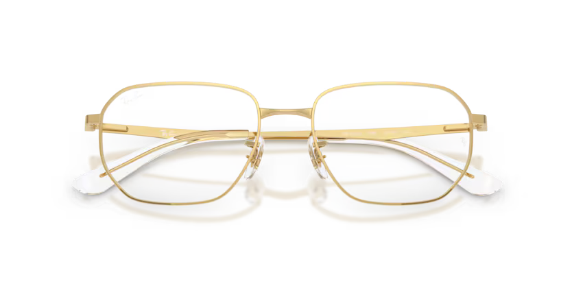 Ray-Ban 0RX6562I 2500 Arista Gold Metal Irregular Geometric Optical Eyeglasses Frame
