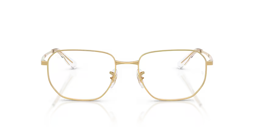 Ray-Ban 0RX6562I 2500 Arista Gold Metal Irregular Geometric Optical Eyeglasses Frame