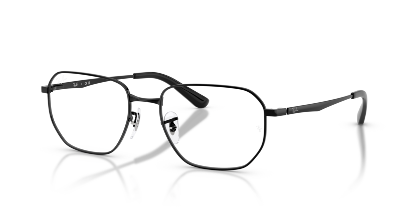 Ray-Ban 0RX6562I 2509 Black Metal Irregular Geometric Optical Eyeglasses Frame