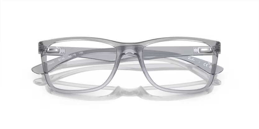 Ray-Ban 0RX7027I 6749 – Transparent Grey – Size 54