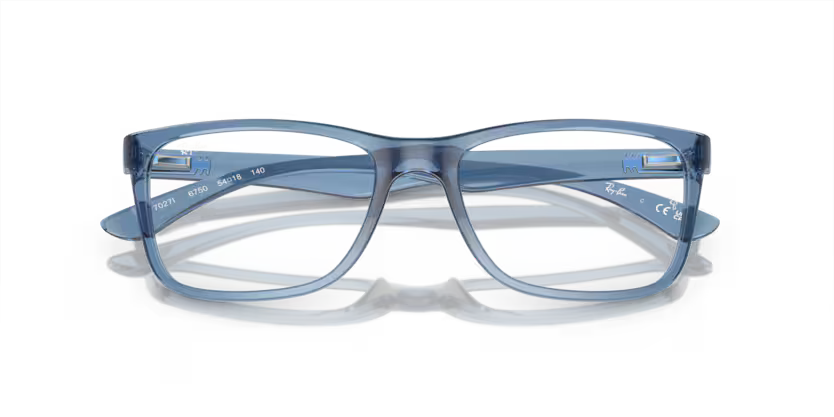 Ray-Ban 0RX7027I 6750 – Transparent Blue – Size 54