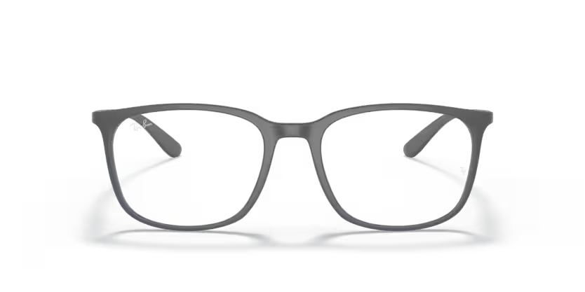 Ray-Ban 0RX7199 5521 Matte Grey PEEK & Metal Square Optical Eyeglasses Frame