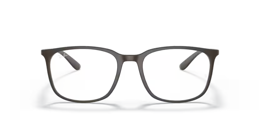 Ray-Ban 0RX7199 8063 Matte Brown PEEK & Metal Square Optical Eyeglasses Frame