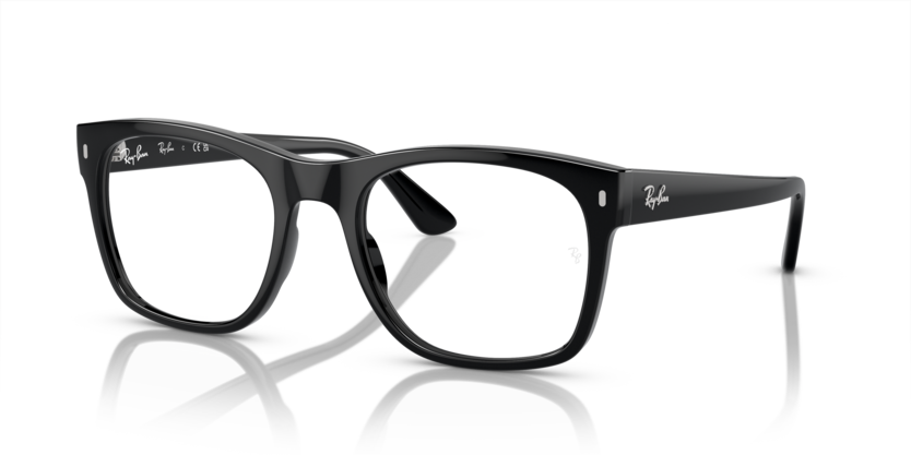 Ray-Ban 0RX7228 2000 Black Propionate Square Optical Eyeglasses Frame