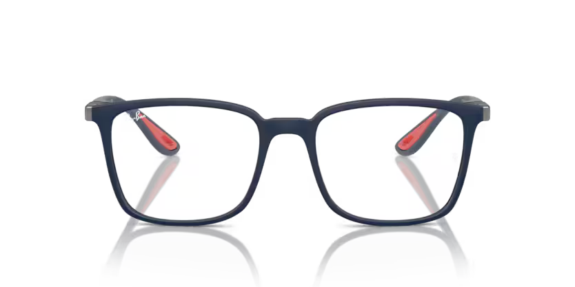 Ray-Ban Scuderia Ferrari 0RX7240M F698 Matte Blue Nylon & Metal Square Optical Eyeglasses Frame
