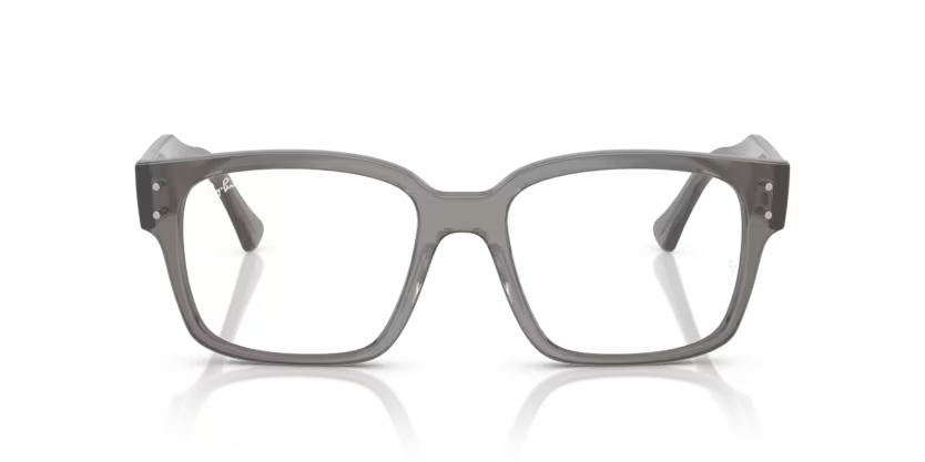 Ray-Ban Laurene 0RX7256 8431 Transparent Grey Moulded Acetate Square Optical Eyeglasses Frame
