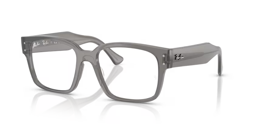 Ray-Ban Laurene 0RX7256 8431 Transparent Grey Moulded Acetate Square Optical Eyeglasses Frame