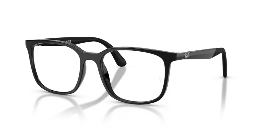 Ray-Ban 0RX7267I 2000 Black Lightweight Nylon Square Optical Eyeglasses Frame