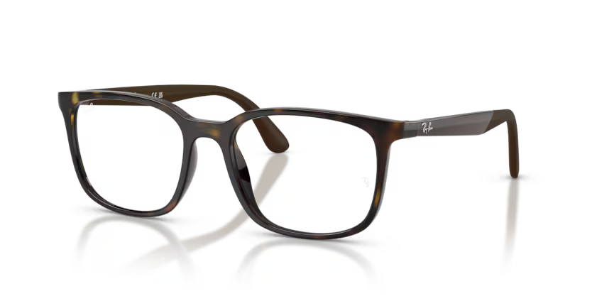 Ray-Ban 0RX7267I 2012 Havana Lightweight Nylon Square Optical Eyeglasses Frame