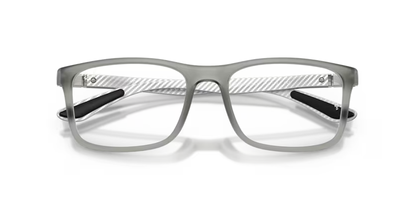 Ray-Ban 0RX8908 5244 – Matte Transparent Grey