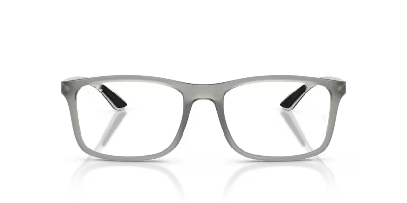 Ray-Ban 0RX8908 5244 – Matte Transparent Grey