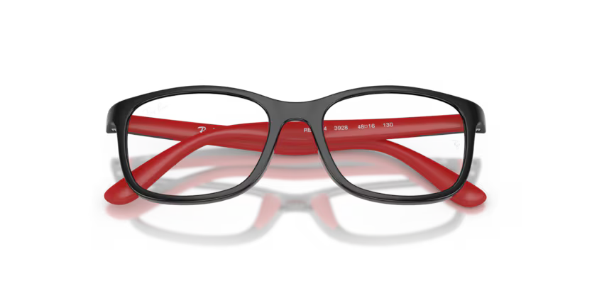 Ray-Ban Junior RY1644 3928 Black on Rubber Red Youth Optical Frame