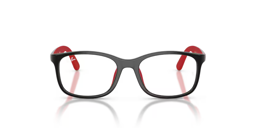 Ray-Ban Junior RY1644 3928 Black on Rubber Red Youth Optical Frame