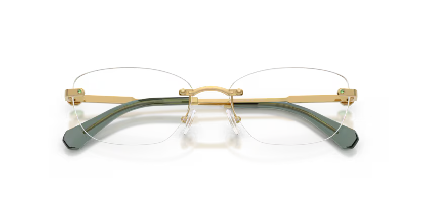 Swarovski 0SK1037 4017 Polished Gold Rimless Oval Optical Frame