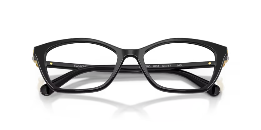 Swarovski SK2065 1001 Polished Black Luxury Optical Frame