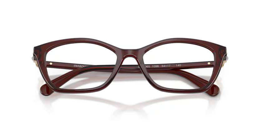 Swarovski SK2065 1098 Transparent Burgundy Luxury Optical Frame