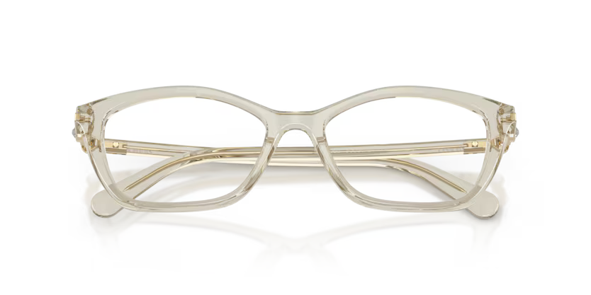 Swarovski Science of Elegance 0SK2065 3003 Polished Beige Luxury Pillow Eyeglasses Frame