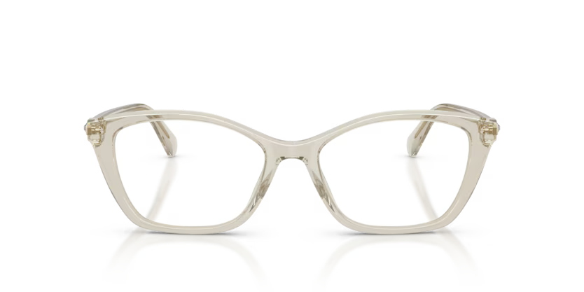 Swarovski Science of Elegance 0SK2065 3003 Polished Beige Luxury Pillow Eyeglasses Frame
