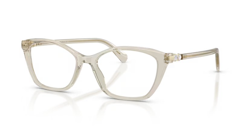 Swarovski Science of Elegance 0SK2065 3003 Polished Beige Luxury Pillow Eyeglasses Frame