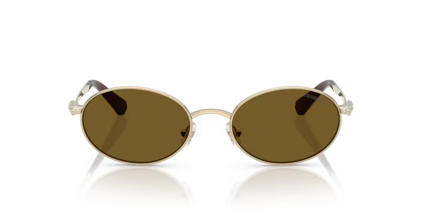 Swarovski 0SK7033 404673 Polished Pale Gold Oval Sunglasses