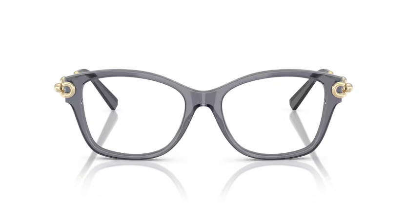 Tiffany & Co. 0TF2266 8405 Crystal Dark Violet Acetate Butterfly Optical Eyeglasses Frame