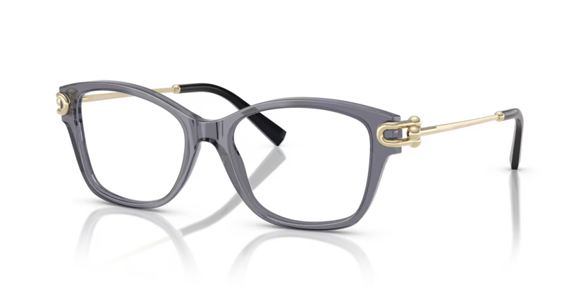 Tiffany & Co. 0TF2266 8405 Crystal Dark Violet Acetate Butterfly Optical Eyeglasses Frame