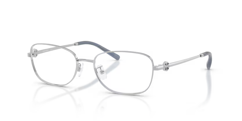 Tory Burch Miller 0TY1098 3274 Polished Silver Luxury Full Rim Rectangle Eyeglasses Frame