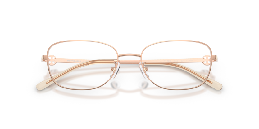Tory Burch Miller 0TY1098 3358 Polished Light Rose Gold Luxury Full Rim Rectangle Eyeglasses Frame