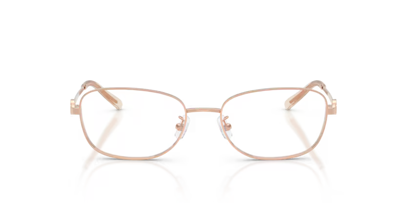Tory Burch Miller 0TY1098 3358 Polished Light Rose Gold Luxury Full Rim Rectangle Eyeglasses Frame