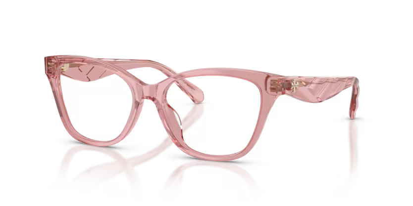Tory Burch Kira 0TY2170U 2021 Polished Transparent Pink Luxury Cat Eye Optical Frame