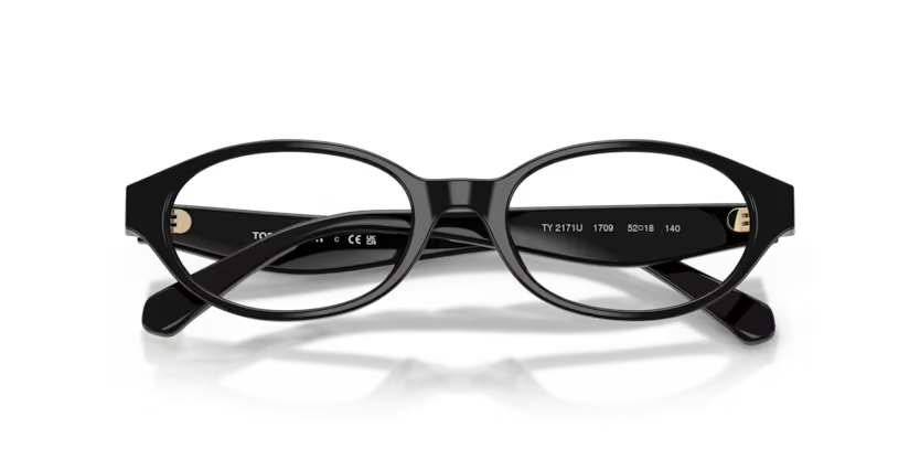 Tory Burch Kira 0TY2171U 1709 Polished Black Luxury Oval Optical Frame