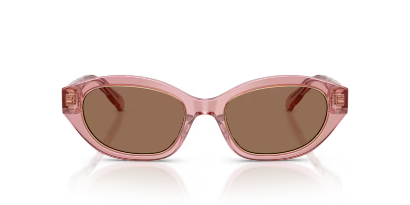 Tory Burch Kira 0TY7232U 202173 Polished Transparent Pink Luxury Irregular Sunglasses
