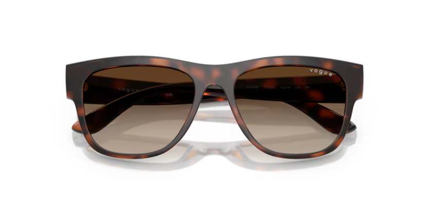 Vogue Eyewear 0VJ2030 271813 Total Dark Havana Kids Pillow Sunglasses – Gradient Brown Lenses