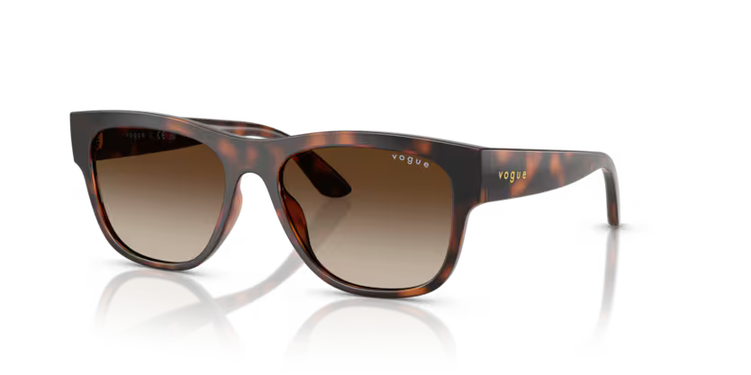 Vogue Eyewear 0VJ2030 271813 Total Dark Havana Kids Pillow Sunglasses – Gradient Brown Lenses