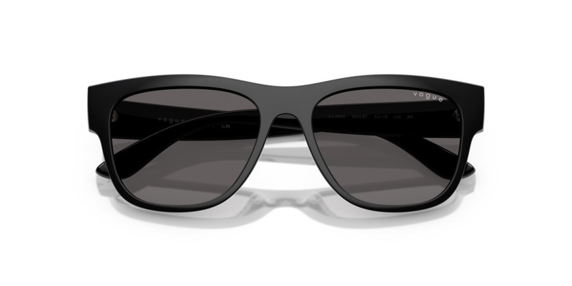 Vogue Eyewear Junior 0VJ2030 W44/87 Black Nylon Pillow Kids Sunglasses – Black Smoke Lenses