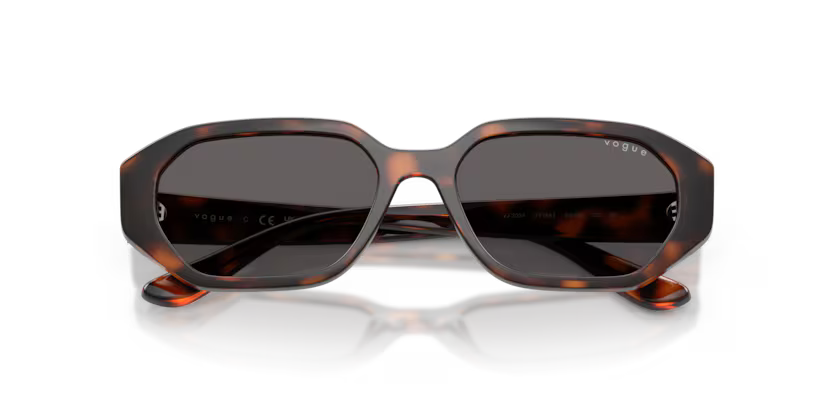 Vogue Junior 0VJ2034 271887 Total Dark Havana Irregular Sunglasses