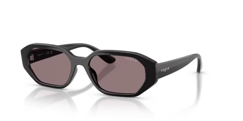 Vogue VJ2034 W44/7N Polished Black & Dark Purple Youth Fashion Sunglasses