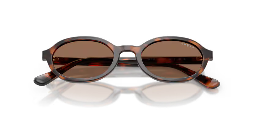 Vogue Eyewear 0VJ2036 Color 271873 Total Dark Havana Oval Dark Brown Sun Lenses Junior Sunglasses