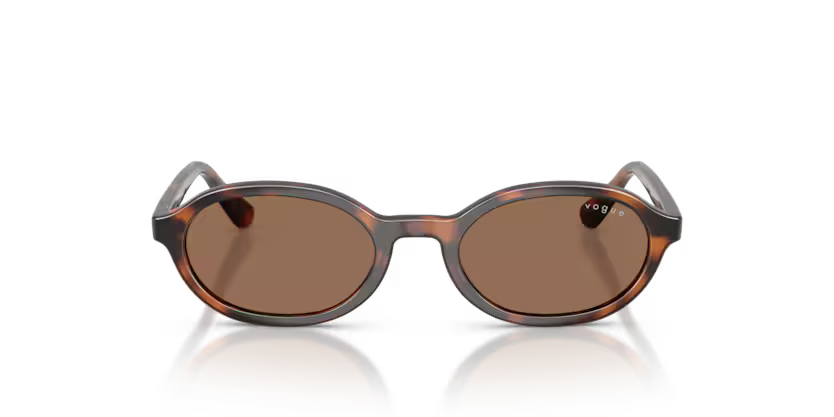 Vogue Eyewear 0VJ2036 Color 271873 Total Dark Havana Oval Dark Brown Sun Lenses Junior Sunglasses