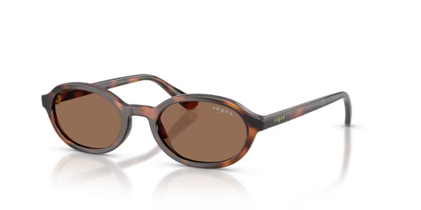 Vogue Eyewear 0VJ2036 Color 271873 Total Dark Havana Oval Dark Brown Sun Lenses Junior Sunglasses