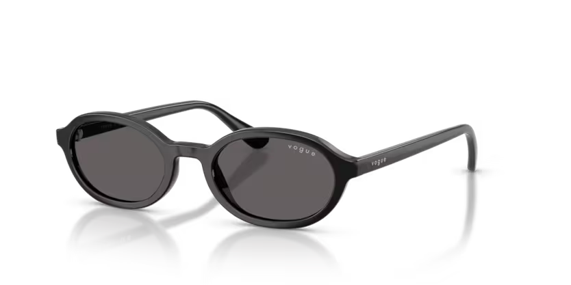 Vogue Eyewear 0VJ2036 Color W44/87 Black Oval Black Smoke Sun Lenses Junior Sunglasses