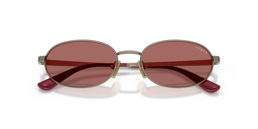 Vogue Eyewear 0VO4353S 513869 Light Brown Metal Oval Sunglasses
