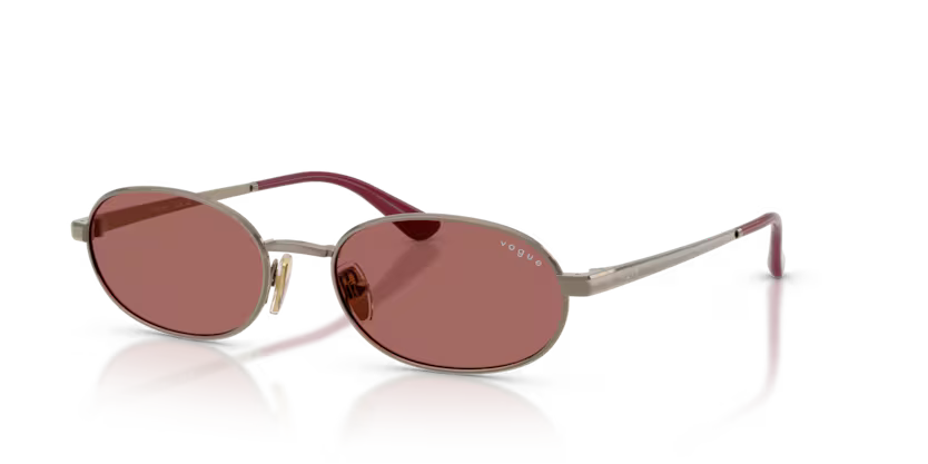 Vogue Eyewear 0VO4353S 513869 Light Brown Metal Oval Sunglasses