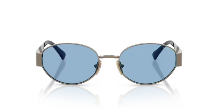 Vogue Eyewear 0VO4362S Color 513872 Light Brown Oval Blue Sun Lenses Sunglasses