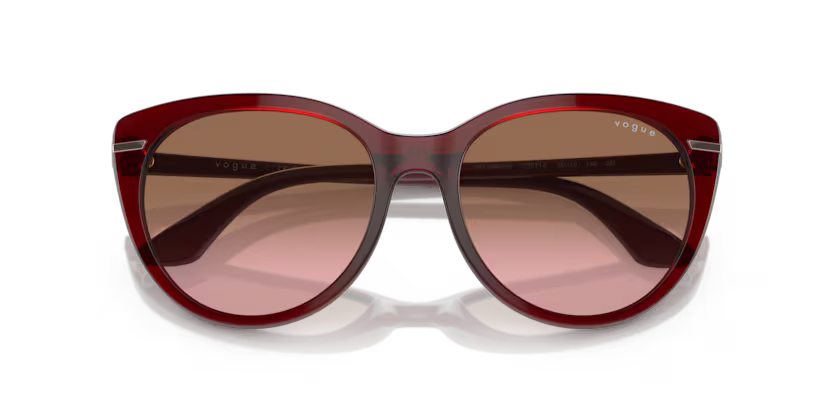 VOGUE 0VO5498-SI-225714 – Transparent Bordeaux Cat Eye Sunglasses