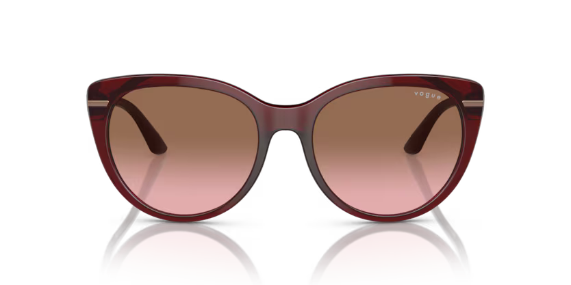 VOGUE 0VO5498-SI-225714 – Transparent Bordeaux Cat Eye Sunglasses