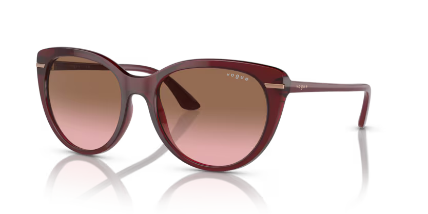 VOGUE 0VO5498SI225714 – Transparent Bordeaux Cat Eye Sunglasses